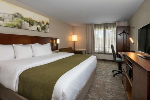Room, 1 King Bed, Non Smoking (Upper Floor) | Premium bedding, pillowtop beds, desk, blackout drapes