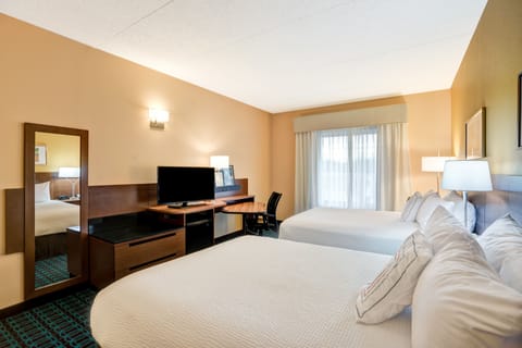 Room, 2 Queen Beds | Premium bedding, down comforters, pillowtop beds, in-room safe