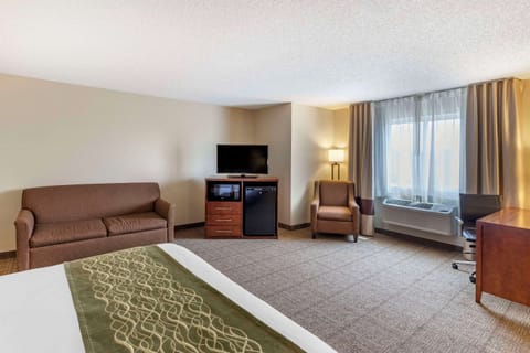 Room, 1 King Bed, Accessible, Non Smoking | Down comforters, desk, laptop workspace, blackout drapes