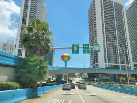 Hallandale beach city, walking around the house