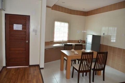 Apartment, 3 Bedrooms | Private kitchen | Fridge, coffee/tea maker, electric kettle