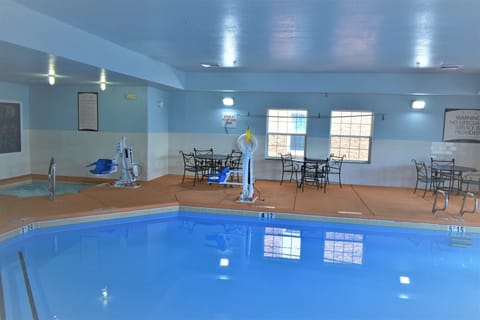 Spend time with family and friends in the indoor pool.