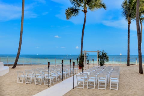 Outdoor wedding area