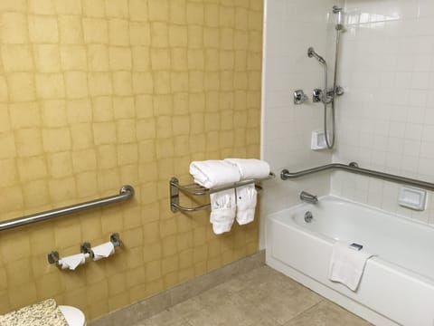 Standard Room, 1 King Bed, Accessible, Non Smoking | Hand-held showerhead