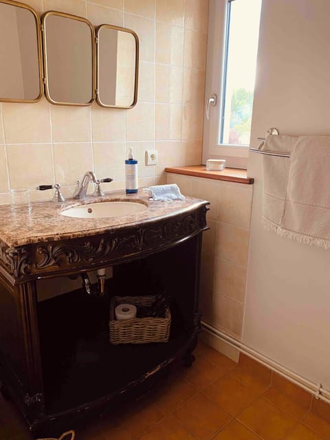 Deluxe Double Room, River View | Bathroom | Free toiletries, hair dryer, towels