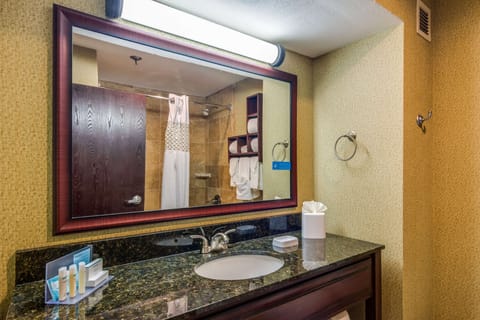 Room, 2 Double Beds, Non Smoking | Bathroom shower