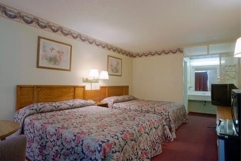 Room, 2 Queen Beds | Desk, free WiFi, bed sheets, alarm clocks