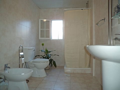 Economy Double Room | Bathroom | Hair dryer, towels