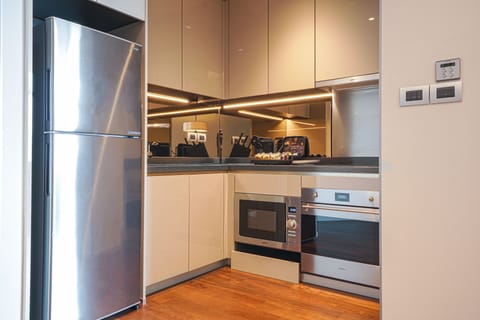 Three Bedroom Suite | Private kitchen | Full-size fridge, espresso maker, coffee/tea maker, electric kettle