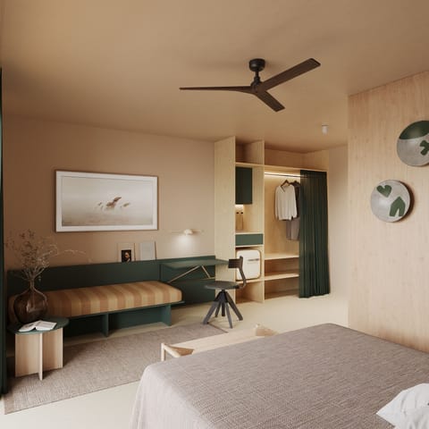 Panoramic Double Room | In-room safe, individually furnished, desk, soundproofing
