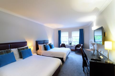 Family Room | Premium bedding, desk, iron/ironing board, free WiFi