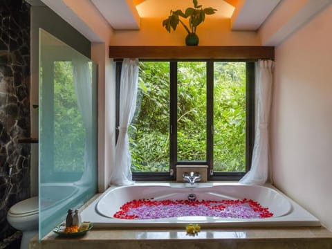 Villa, 3 Bedrooms, Private Pool | Bathroom | Separate tub and shower, deep soaking tub, free toiletries, hair dryer