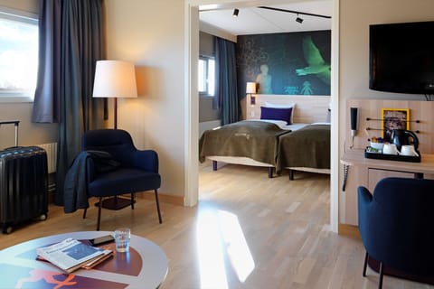 Junior Suite | In-room safe, blackout drapes, iron/ironing board, free WiFi