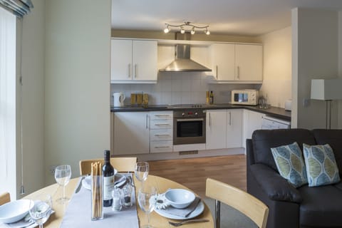 Apartment, 2 Bedrooms | Private kitchenette | Fridge, microwave, oven, stovetop