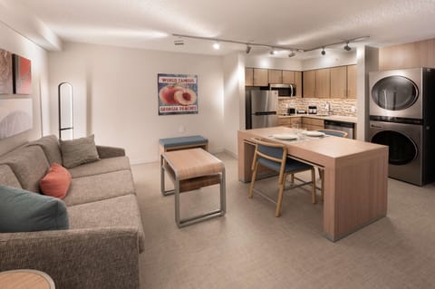 Suite, 1 Bedroom (Washer & Dryer) | Private kitchen | Fridge, microwave, stovetop, dishwasher