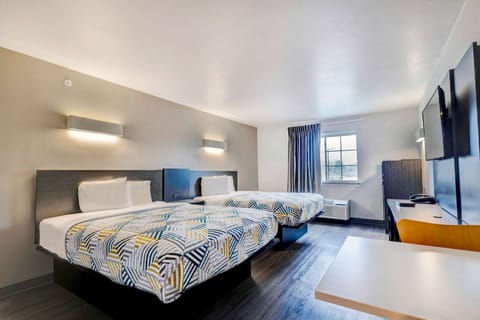 Standard Room, 2 Queen Beds, Non Smoking | Premium bedding, pillowtop beds, desk, blackout drapes
