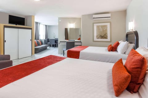 Junior Suite, 2 Double Beds, Non Smoking | Premium bedding, down comforters, in-room safe, individually furnished