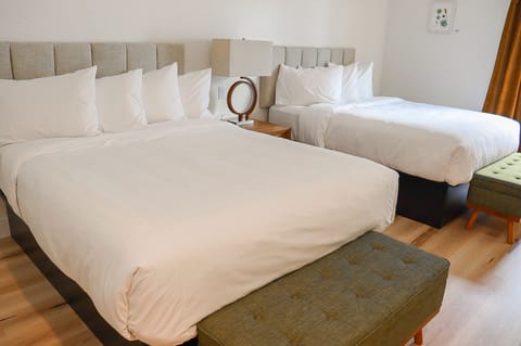 Wild Iris Room | Premium bedding, blackout drapes, soundproofing, iron/ironing board