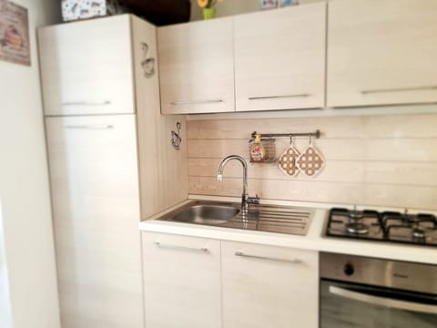 Apartment | Private kitchen | Fridge, oven, stovetop, electric kettle