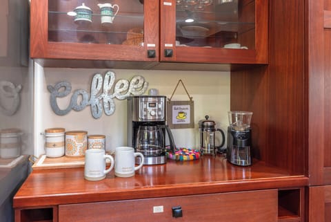 And there's section just for making your - morning coffee or tea.