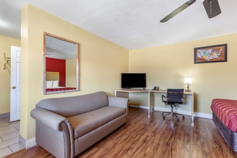 Suite, 2 Queen Beds, Non Smoking | Desk, iron/ironing board, free WiFi, bed sheets