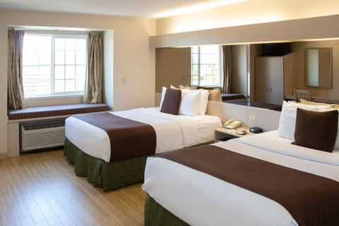 Standard Room, 2 Queen Beds | Desk, free WiFi, bed sheets, alarm clocks
