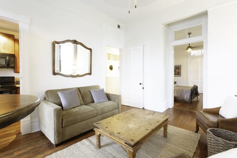 The second floor living room