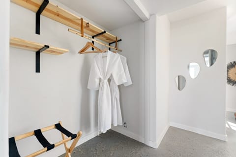 Cozy amenities provided in each bedroom closet