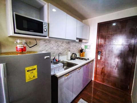 Apartment | Private kitchen | Fridge, microwave, electric kettle