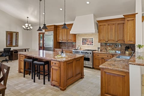 Fully stocked kitchen with anything you may need