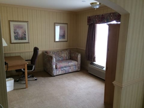 Suite, 1 King Bed, Non Smoking | Living area | TV