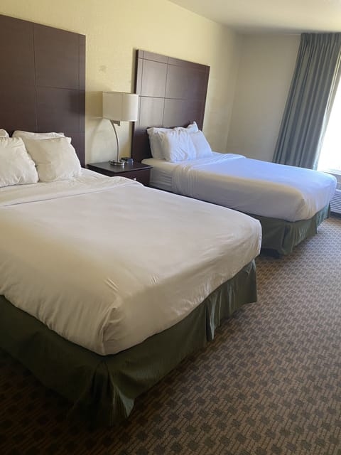 Room, 2 Queen Beds, Non Smoking | Premium bedding, desk, laptop workspace, blackout drapes