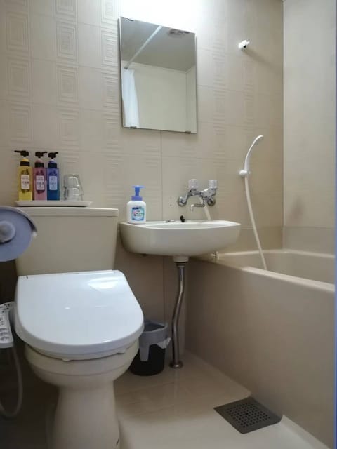 Basic Double Room | Bathroom | Combined shower/tub, hair dryer, bidet, towels
