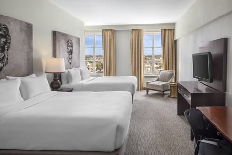 Room, 2 Queen Beds, Tower (Alexa) | Premium bedding, in-room safe, desk, blackout drapes