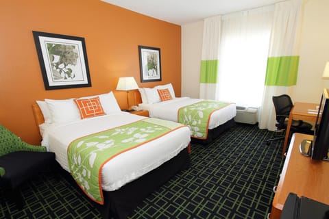 Room, 2 Double Beds | Premium bedding, down comforters, pillowtop beds, desk