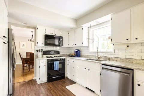 The kitchen is very well stocked!