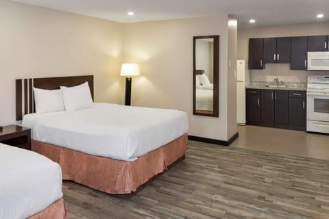 Room, 2 Queen Beds, Non Smoking | Premium bedding, pillowtop beds, minibar, desk