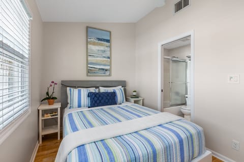 TV and en suite bathroom