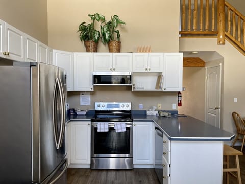 Deluxe Condo, 3 Bedrooms (No Pets) | Private kitchen | Fridge, microwave, coffee/tea maker