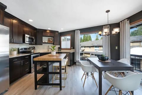 Also toaster, blender, plates, pots, pans, cutting boards, utensils and more