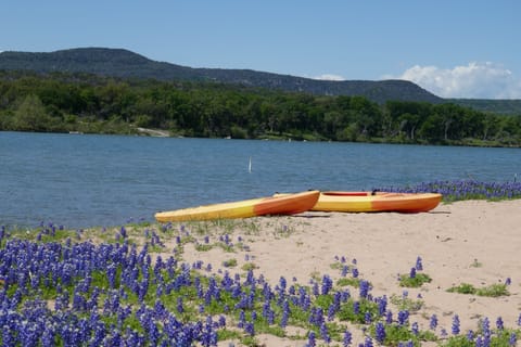 Best beach in Central Texas. Private with view of Packsaddle Mountain.