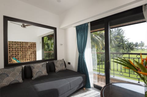 Junior Suite, Club Lounge Access, Pool View | Living area | Flat-screen TV