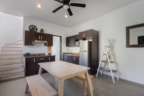 Apartment, 2 Bedrooms, Kitchen, Pool View | Private kitchenette | Fridge