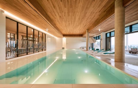 Indoor pool, seasonal outdoor pool