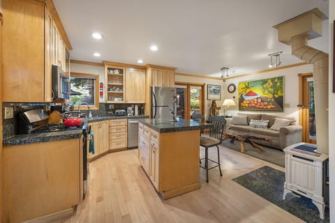 Step into the kitchen and unload your groceries first thing!