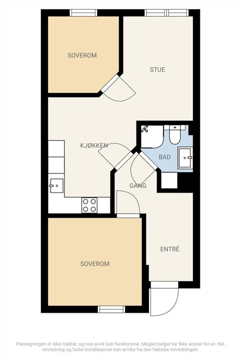 Apartment, 2 Bedrooms, Patio | Floor plan