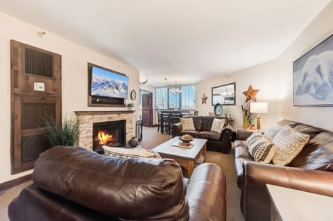 1-Bedroom Condominium | Living area | LCD TV, fireplace, DVD player