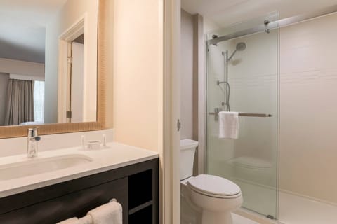 Suite, 2 Bedrooms, Fireplace | Bathroom | Combined shower/tub, designer toiletries, hair dryer, towels