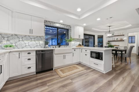 Plenty of counter space to prepare meals in the main house!