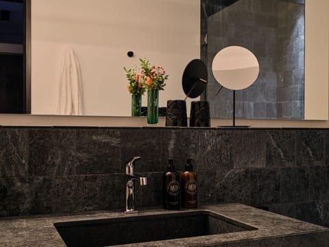 One Bedroom Apartment | Bathroom | Shower, rainfall showerhead, designer toiletries, hair dryer